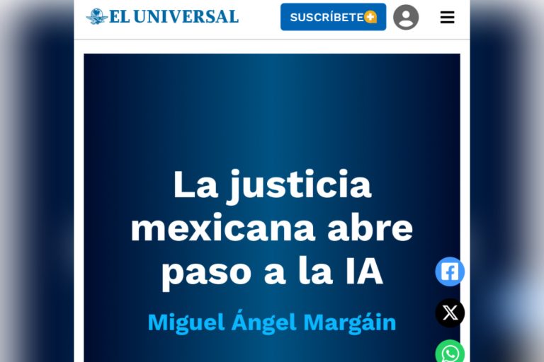 La justicia mexicana abre paso a la IA | El Universal