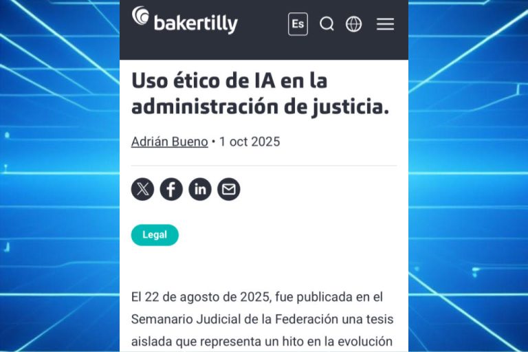 Uso ético de IA en la administración de justicia