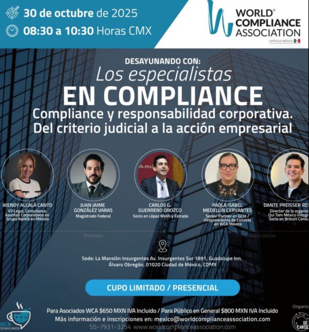 Desayuno: Compliance y Responsabilidad Corporativa. Del Criterio Judicial a la Acción Empresarial