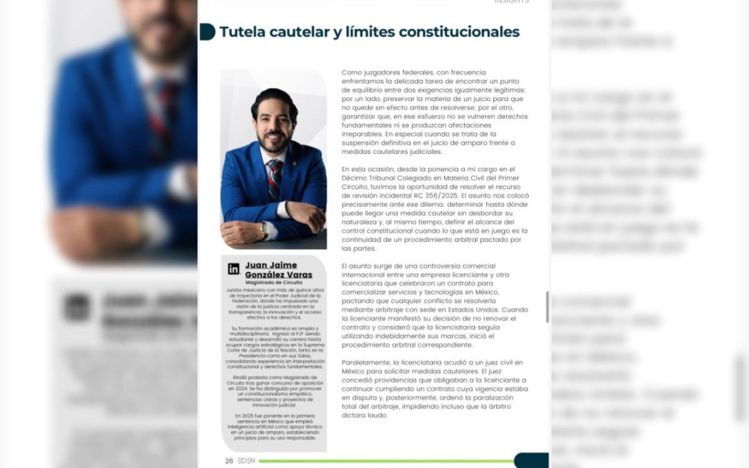 Tutela cautelar y límites constitucionales.