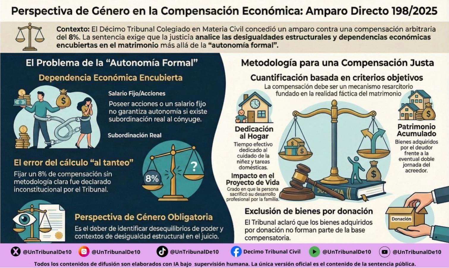 #120dias Informe ciudadano | Consulta este caso: Perspectiva de género en la compensación entre cónyuges.  
Sentencia pública:  
#ViernesDeTesis
#ViernesDeJurisprudencia